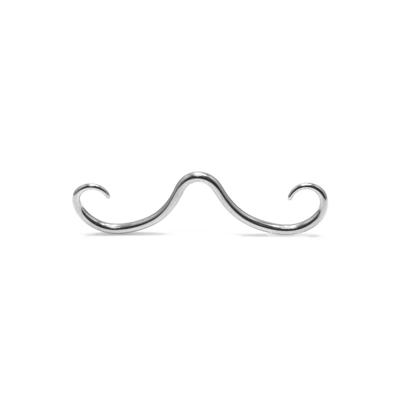 STARBEAUTY 1Pc  Septum Mustache Ring Body Piercing Jewelry for Women Men 14G 316L Surgical Steel Nose Stud Punk Jewelry
