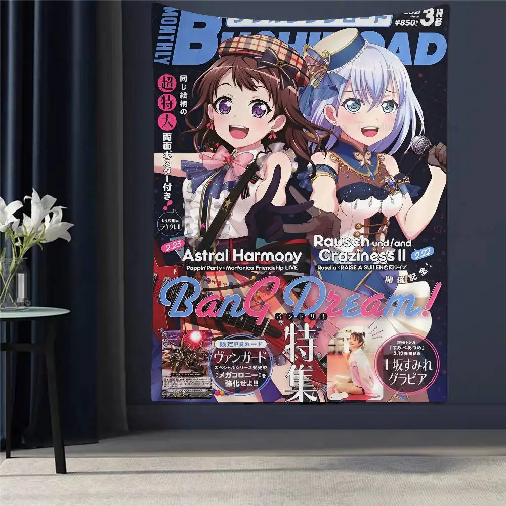 

BanG Dream! Anime Printed Large Wall Tapestry Cheap Hippie Wall Hanging Bohemian Wall Tapestries Mandala Home Decor