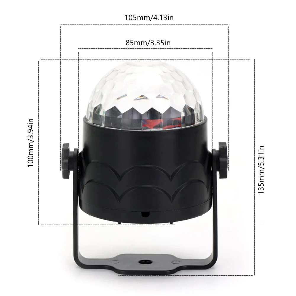 Carga USB lámpara de escenario de color luz de fiesta de control remoto LED bola mágica iluminación comercial efecto de luz de Ambiente