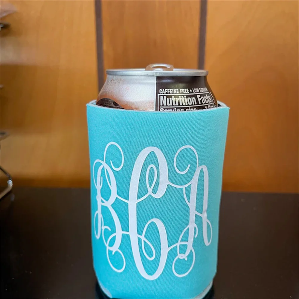 Personalized Drink Hugger | Monogram Can Cooler | Monogrammed Gift | Party Favor | Sorority Gift | Custom Can Cooler | Bachelore