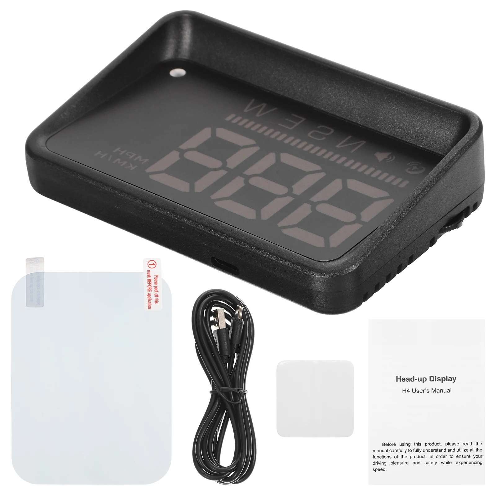 

Car Display Digital Speedometer Real Time Driving Alert Dashboard Compatible Mph Universal Projection Multifunction