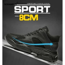 Inner Height Increase Shoes Male Sapatos For Men New Invisible Increasing Thick Sport Sneakers Shoes For Men