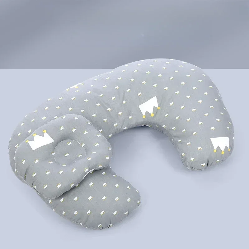 Newborn Breastfeeding Pillow Baby Printed Cotton Pregnant Woman Bedroom Pillow Washable Breathable Waist Guard Feeding Pillow