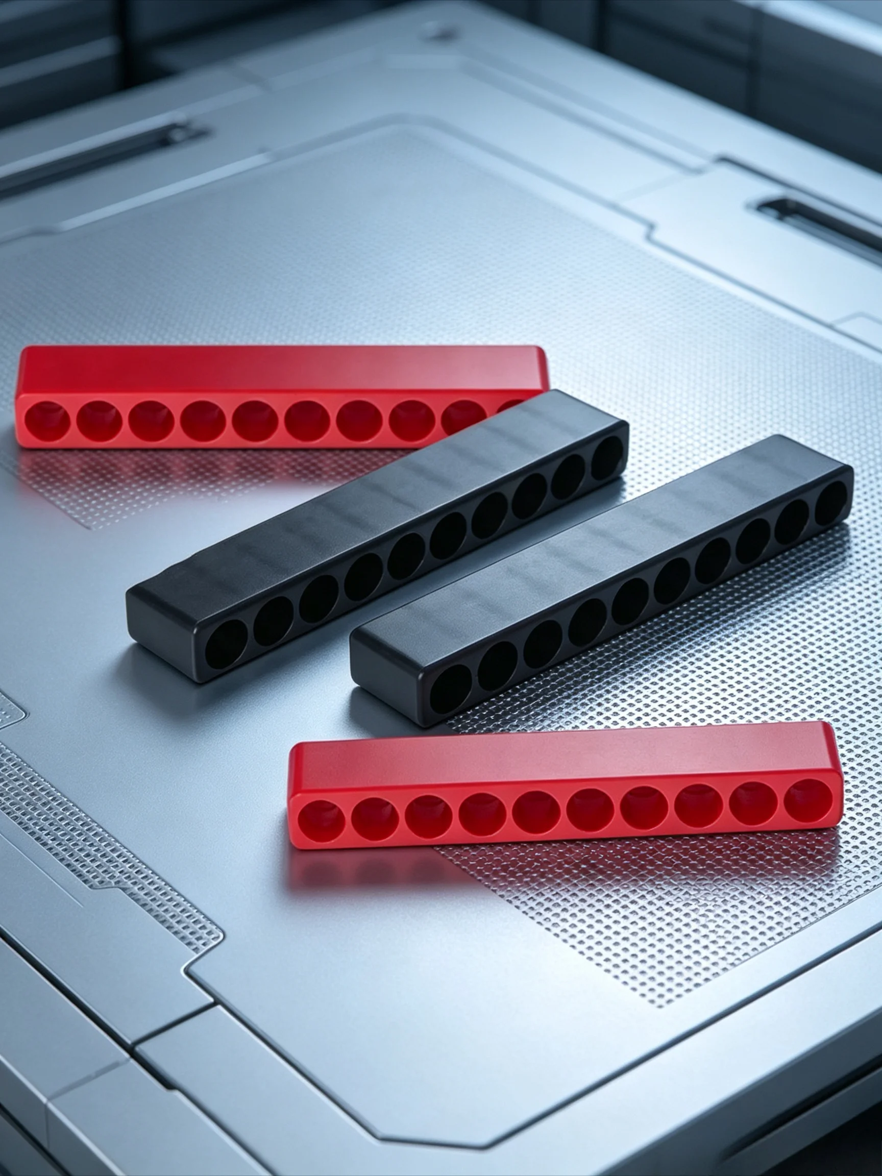 5pcs 10 Holes Screwdriver Bit Holder Storage Soft Rubber Organizer 1/4 Inch Hex Drill Bit Stand Case Power Tool Accessory