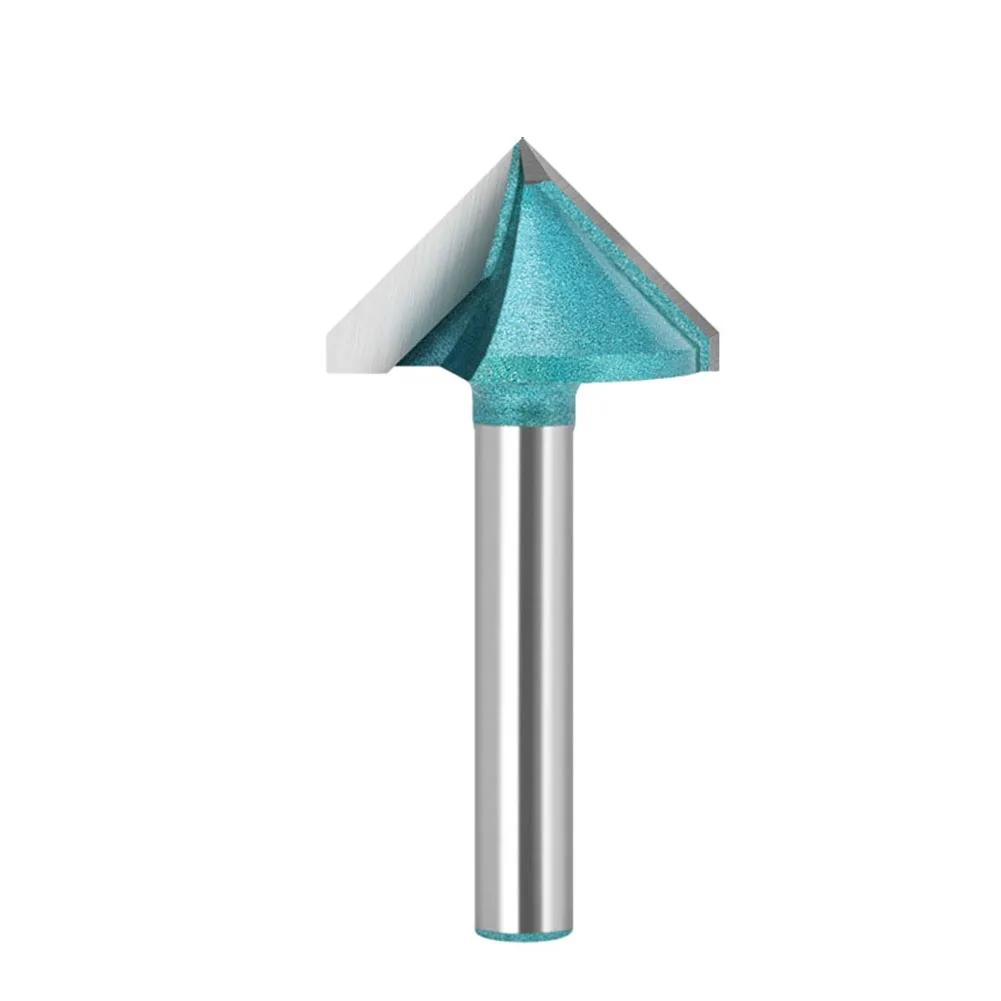 Angled Cutter Milling Cutter For Router Bits for Power Tools Parts 6mm Green Heat-resisting for Power Tool Steel
