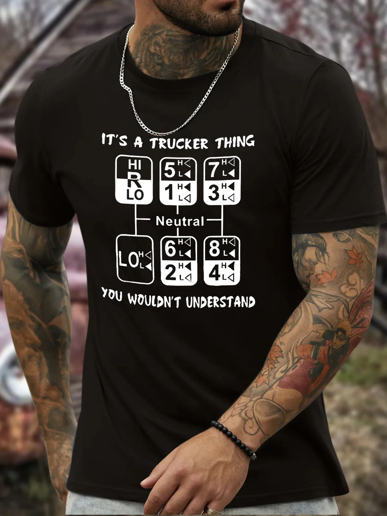 

Funny Trucker T-Shirt 100% Cotton O-Neck Short Sleeve Summer Casual Mens T-shirt Streetwear