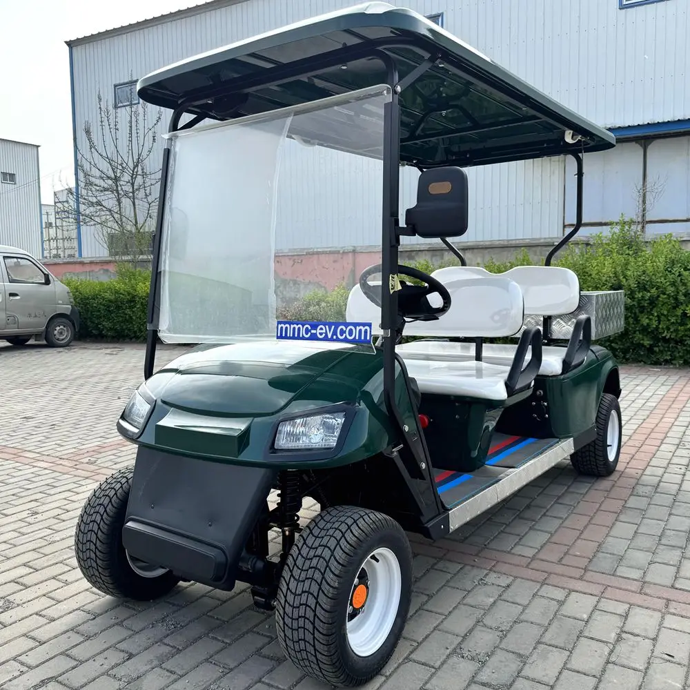 2024 Model Off-road Street Luxurious Fast Powerful 48V 4000W 2+2 Seats Folding The Windshield Electric Golf Cart