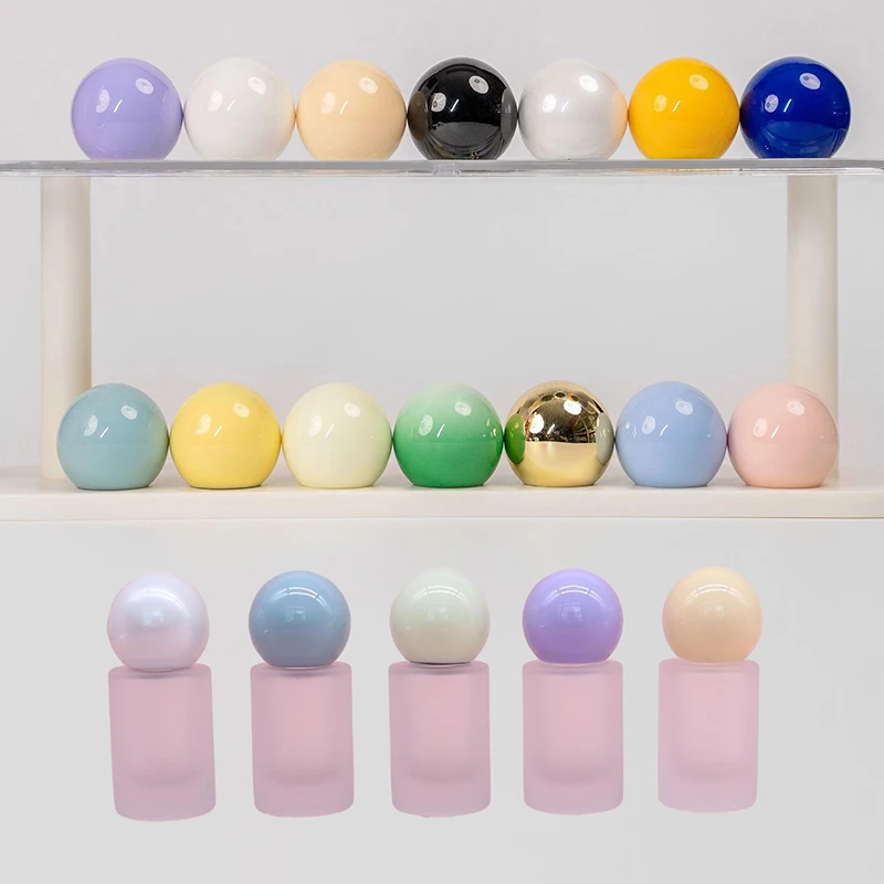 1Pcs Perfume Bottle Accessories 15MM Caliber Delicate Vial Round Ball Lid Colorful Plastic Cap Container Cover For 17.2mm Nozzle