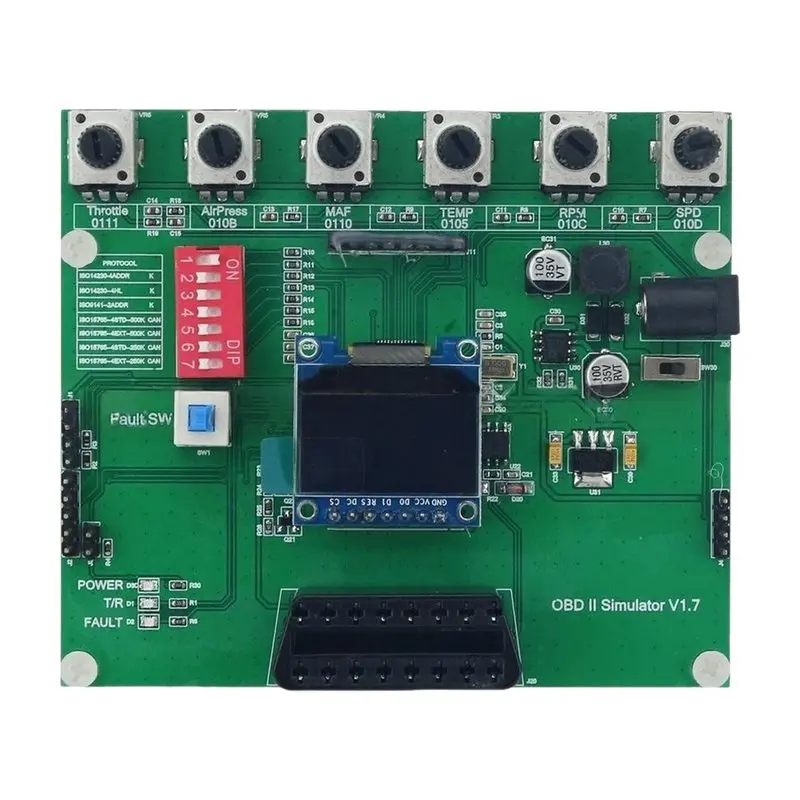For OBD2 ECU Simulator With 0.96