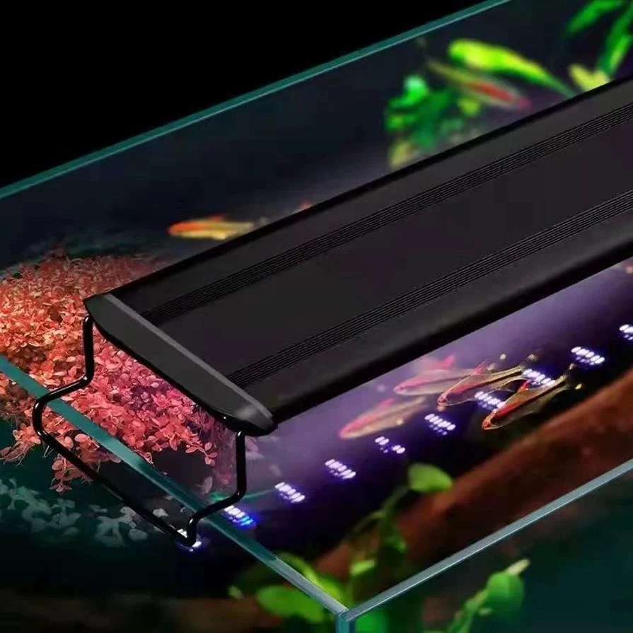 LED Aquarium Light Strip - 22/30/38/46 Inch 3 Color Modes Fish Tank Lamp with Timer Adjustable Brightness Coral Reef Lighting