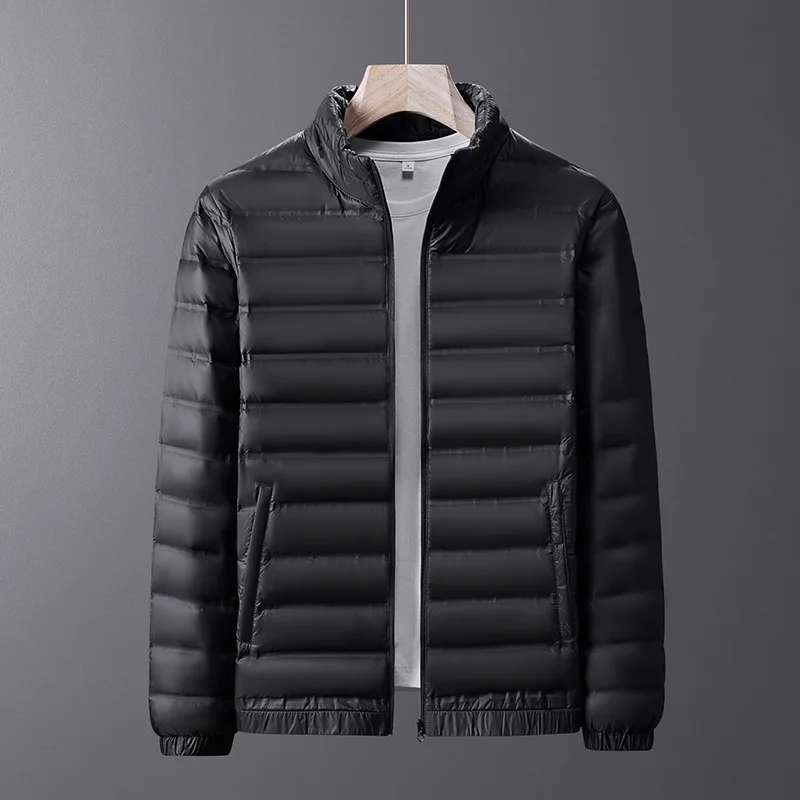 

90% White Duck Down Jacket Winter Men's Padding Stand Up Collar Lightweight Women Group Men's Winter Jacket Parkas