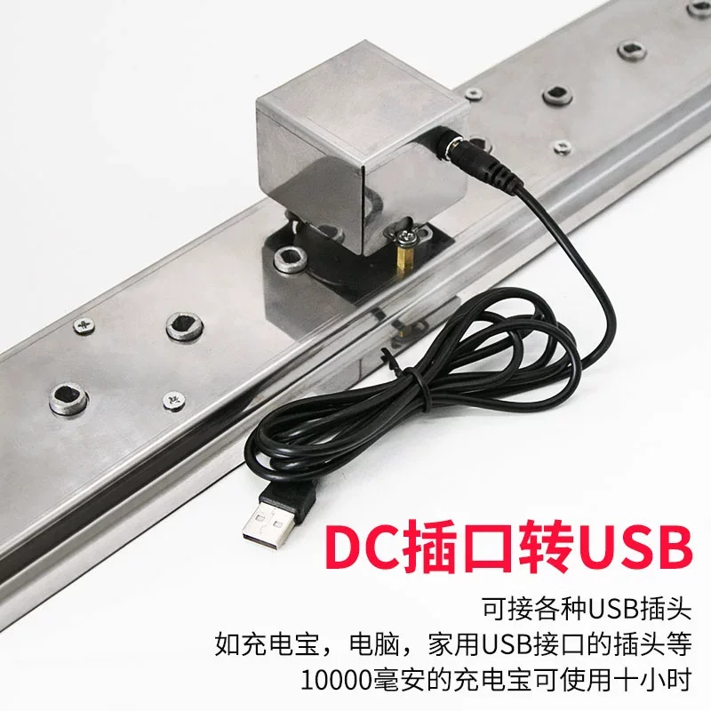 Barbecue Rotating Rack Fully Automatic Adjustable Width Rolling Skewer Machine 5V Compatible with Power Bank AC/DC