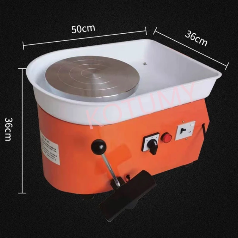 NEW Electric Pottery Wheel Machine 25cm 350W  Foot Pedal for School Ceramic Clay Working Forming DIY Art Craft