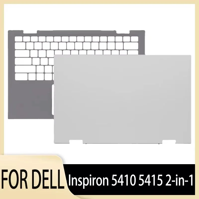 Original New Top Cover for Inspiron 5410 5415 7415 2-in 1 Laptop LCD Back Cover Palmrest Rear Lid Top Case Silver