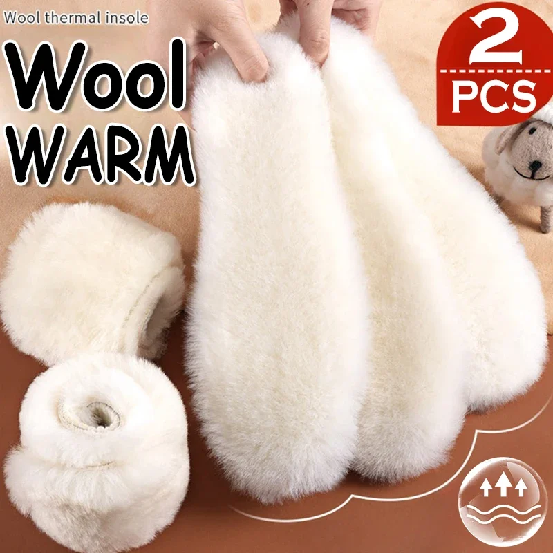 Australia Sheepskin Insoles Natural Real Fur Wool Cashmere Snow Boots Shoe Pad Men Women Children Wool Insoles Warm Winter Shoes