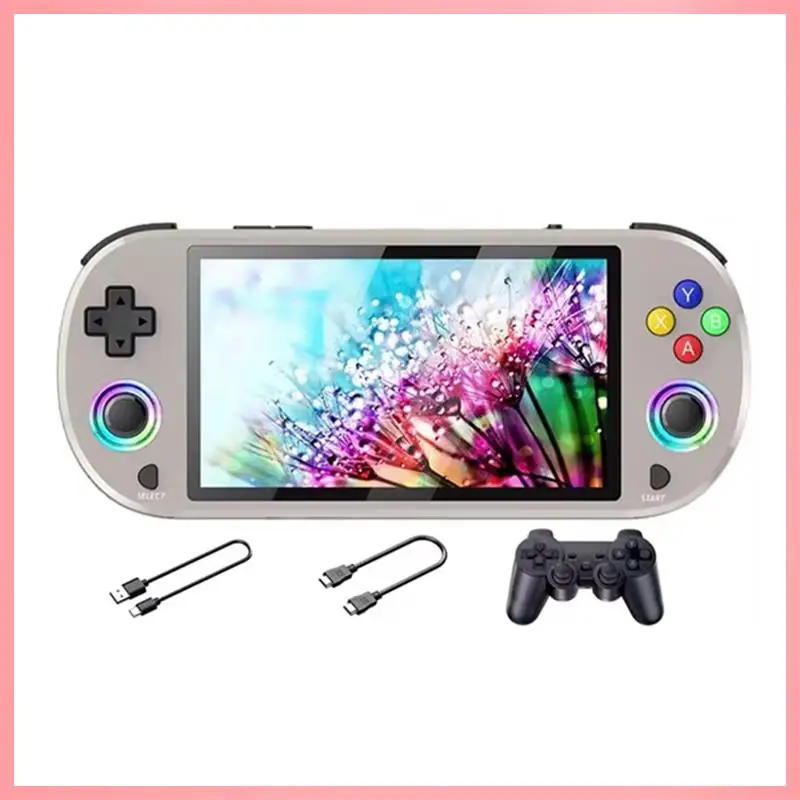 

N91R-M22 Pro Ретро игровая консоль 64 ГБ 5,0-дюймовый IPS-дисплей RGB светодиодный джойстик Поддержка LINUX/Emelec 4,3 для PS1 видеоплеер B