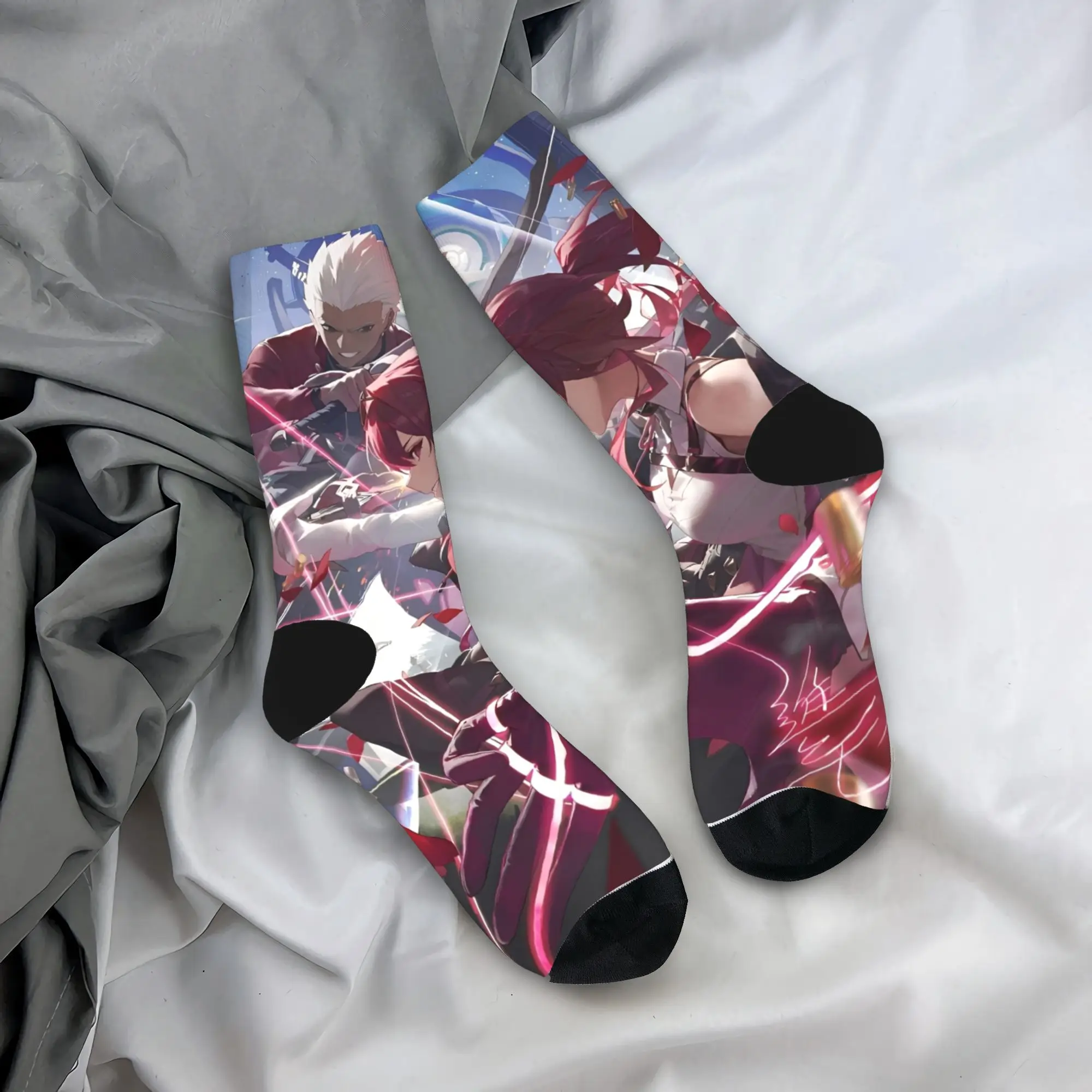 

Носки Game Stars Rails, готические чулки для женщин и мужчин, высококачественные уличные носки, зимние нескользящие носки на заказ