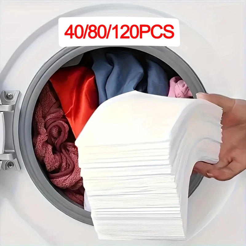 

Laundry Color Absorbing Paper Anti-dyeing Laundry Tablets For Washing Machine Clean Clothes Color Catcher Sheets 40/80/120Pcs