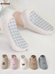 1 Pairs Infant Baby Slipper Socks Cartoon Sock Panel for Toddler Baby Spring Summer Thin Non-slip Sole Floor Sock for Kids