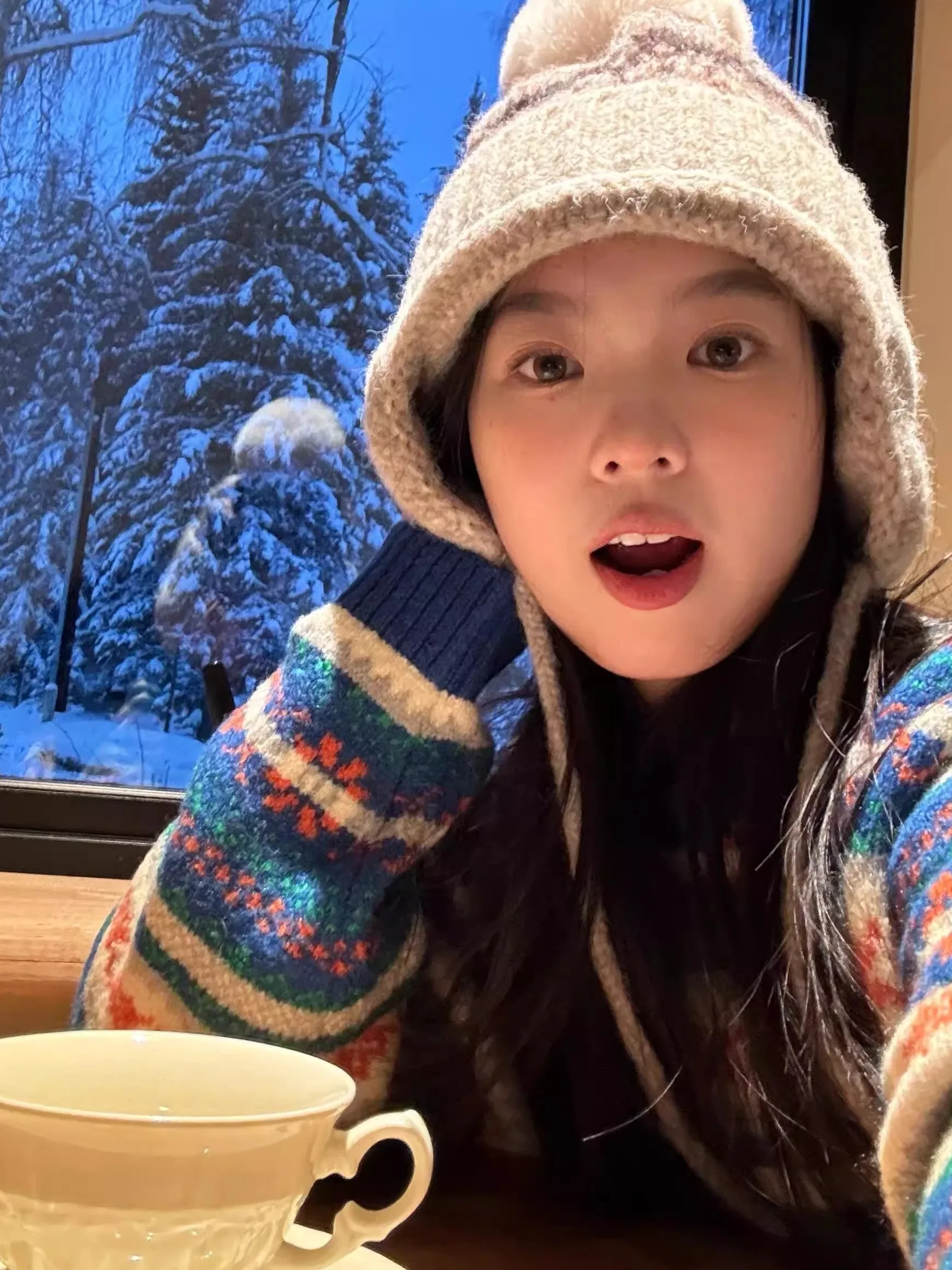 

Cisas Heavyweight Knit Sweater Women's Loose Soft Winter New Sle Striped Knitted Top Commute Sle round Ne ortened...