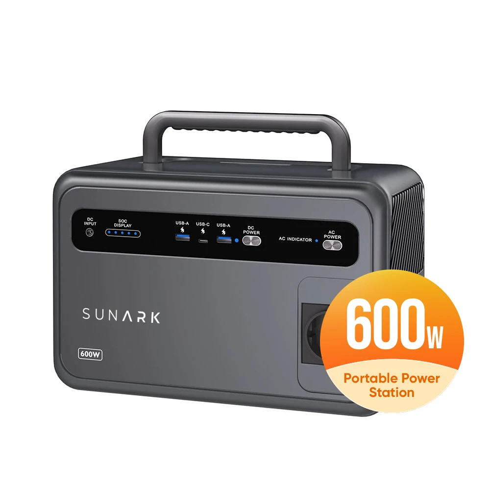 

New Outdoor Charging Portable Power Station 600W Solar Generator For Mobile Phone Laptop Camping