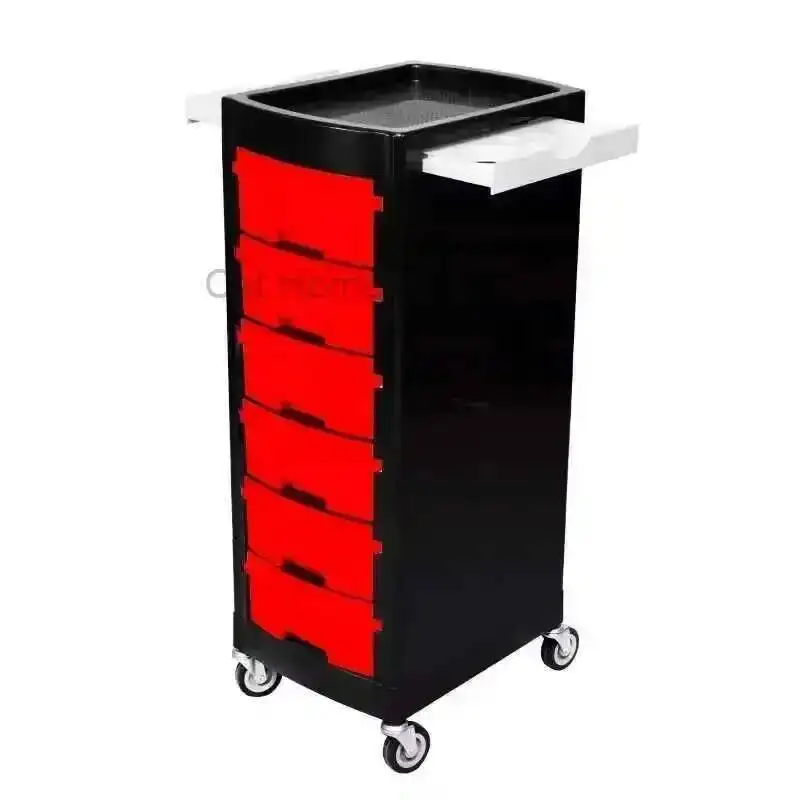 Manicure Salon Furniture Professional Makeup Trolley Black Beautician Metallic Organizers Trolleys Esthetician Cart Lash Loading