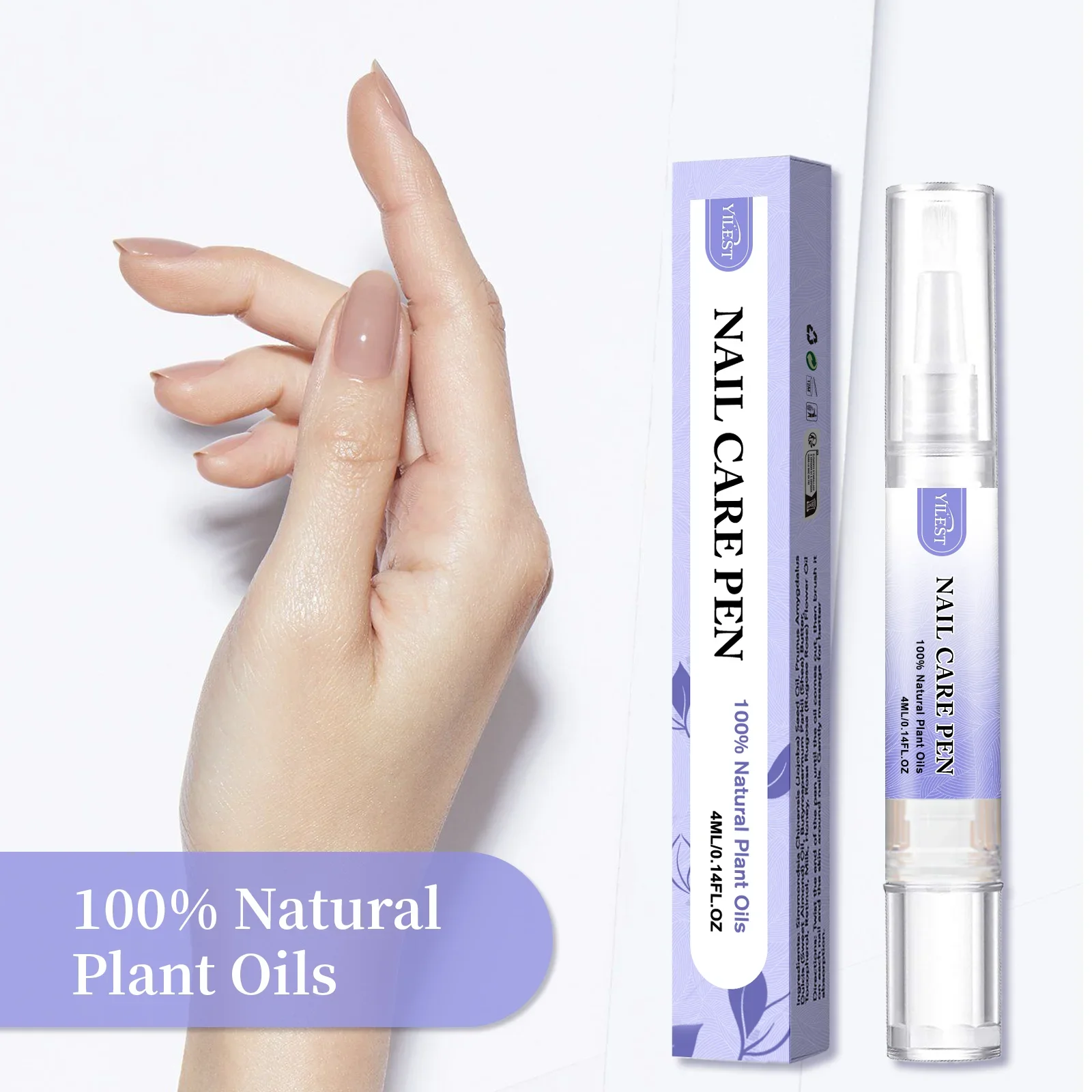 Cuticle Nourishment Pen for Men - Nail care treatment oil. Promotes healthy beautiful nails with precision applicator.