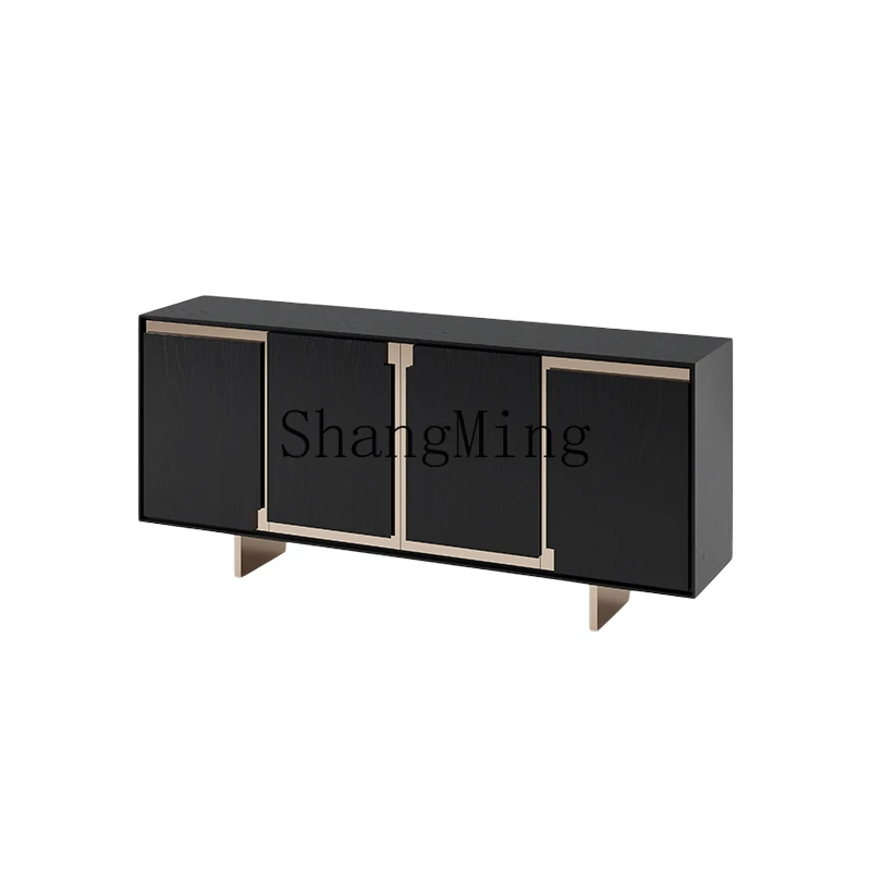 

ZYY solid wood locker living room against the wall integrated storage locker dining room tea cabinet