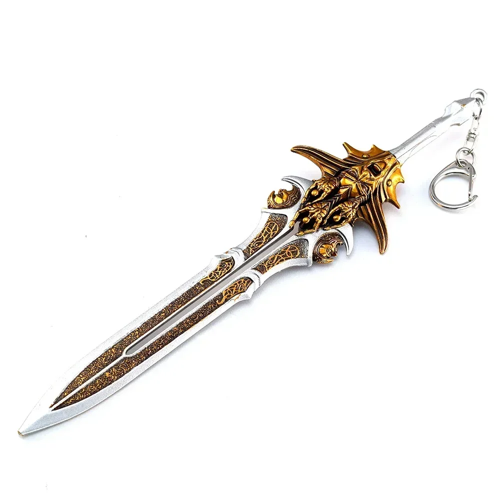 22cm God of War Game Weapon Kratos Blade of Olympus Zeus Anime Weapon Model Keychain Collection Decoration Display Gift Toy