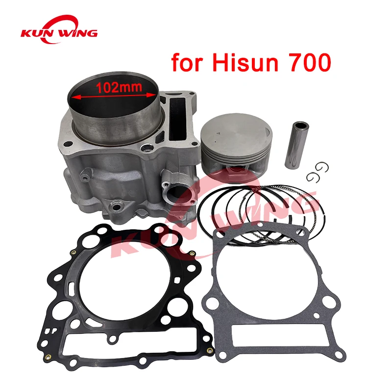 102mm Bore Cylinder Piston Kit for Hisun 700 HS700 700cc UTV Massimo Bennche Coleman Qlink HS 700 12100-007-0000