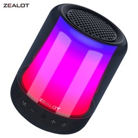 ZEALOT-S66 Mobile Phone Bluetooth 5.2 Speaker High-quality RGB Lights Wireless Small Sound Box Subwoofer Portable Home Impact