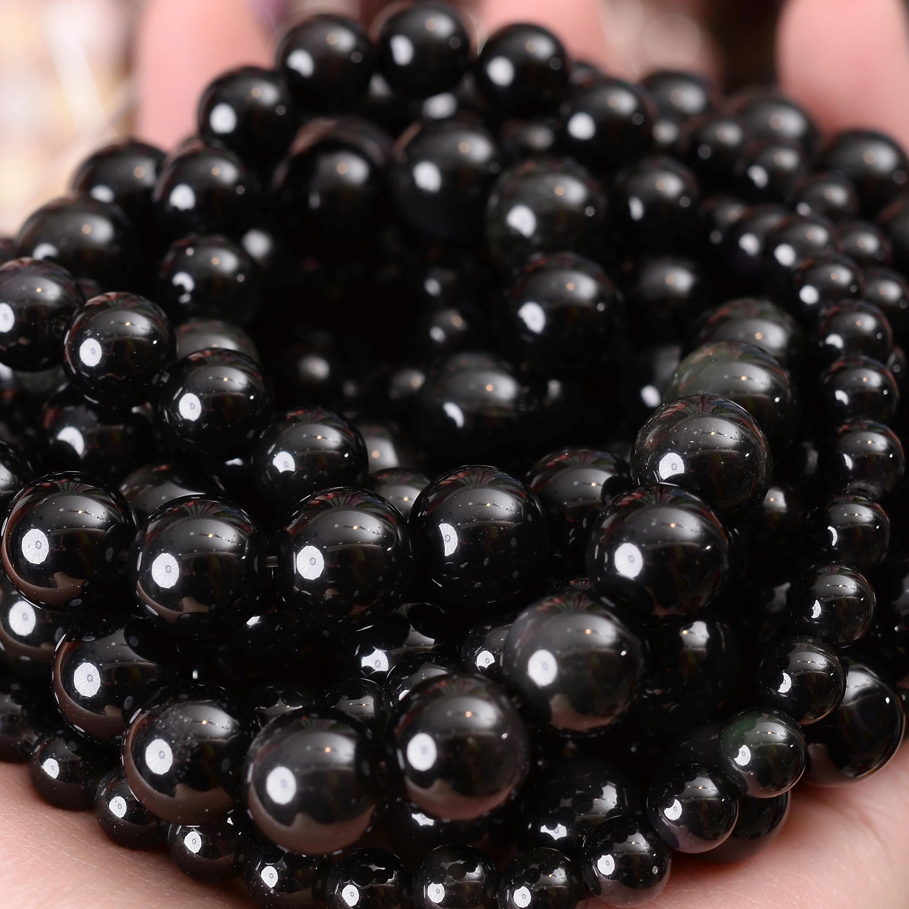 Natuursteen Kralen Lava Jaspers Tijgeroog Quartz Agaat Ronde Losse Kralen voor Sieraden Maken DIY Armband Accessoires 4-12MM