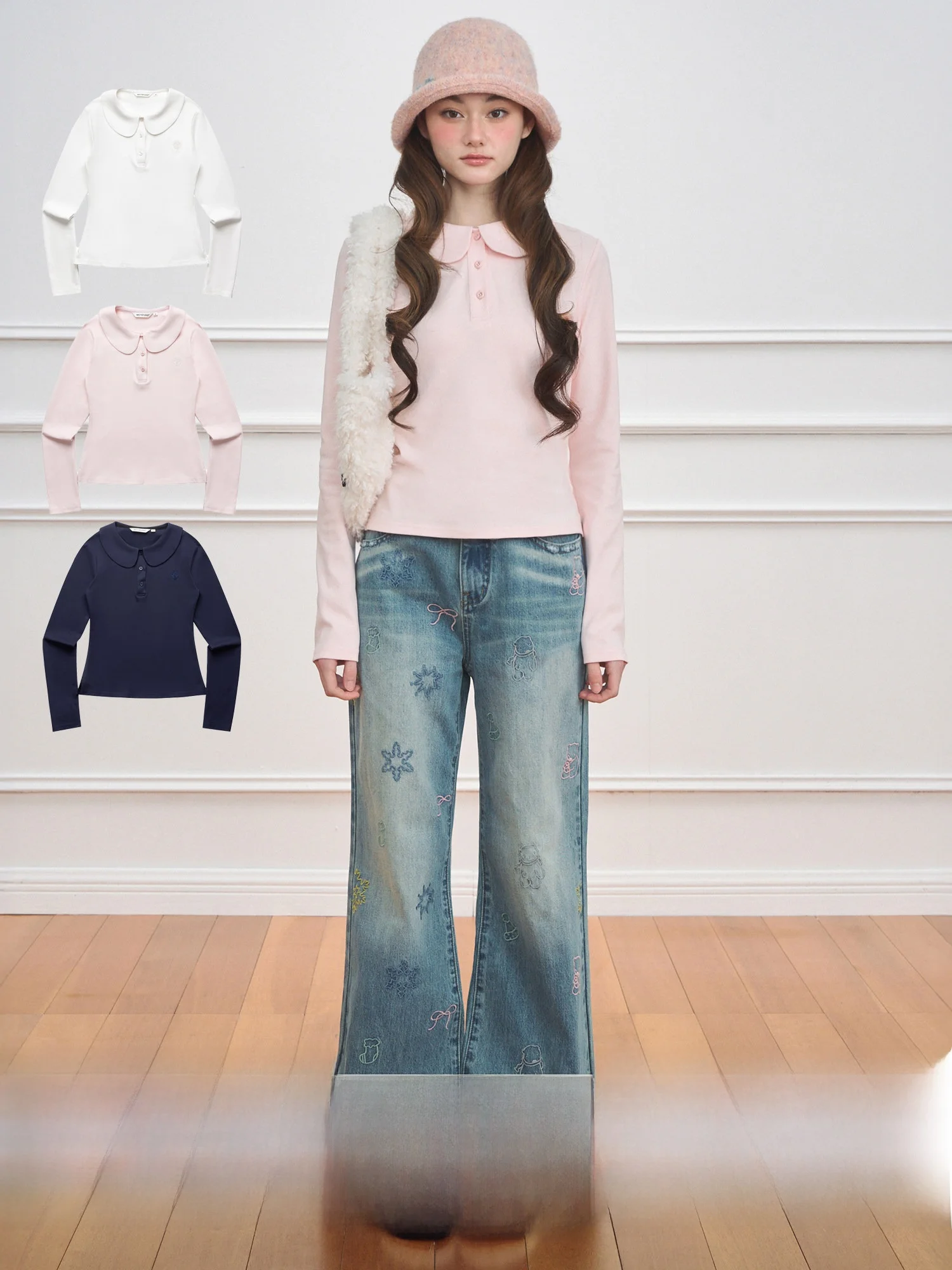 

Женская приталенная футболка NECY с длинным рукавом, базовая модель, с воротником-стойкой, осенне-зимняя, из смесового хлопка и полиэстера, повседневная одежда