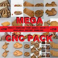 CNC Cut Mega Pack +250 Files For Cnc Router, Dxf, Dwg, Eps, Stl, Svg, Engraver Trays Kitchen Serving Plates Boards Ashtrays Desk