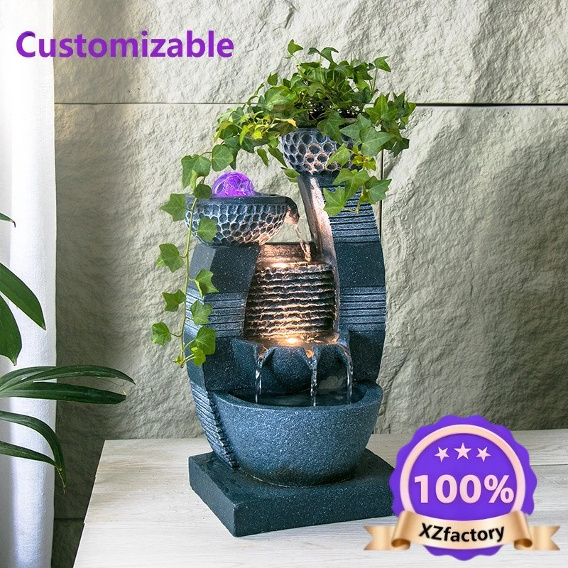 

Factory Direct 2026 Top Fontana da tavolo ZML, ornamento da pavimento per soggiorno e ufficio, piccola decorazione con circolazi