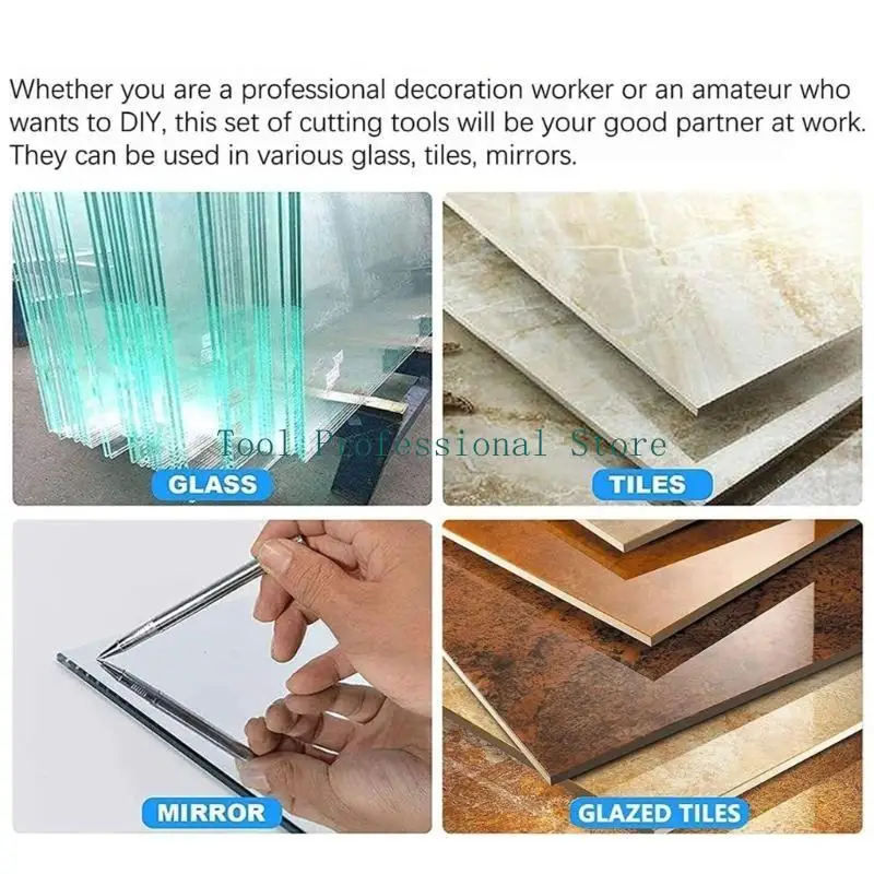 57QF Advanced Tile Cutter 2 In 1 Glass Cutting Breaker for Precisions and Durability Home Improvement and Renovations Tasks