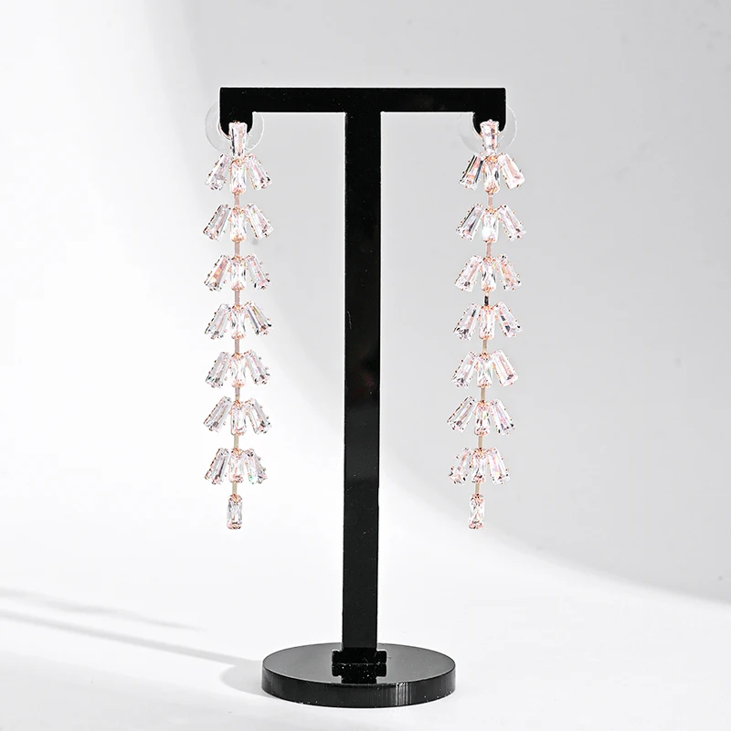 6pcs Acrylic Black/White T Shape Earring Display Earring Holder Earring Stand Jewelry Organizer Earring Jewellery Show Rock