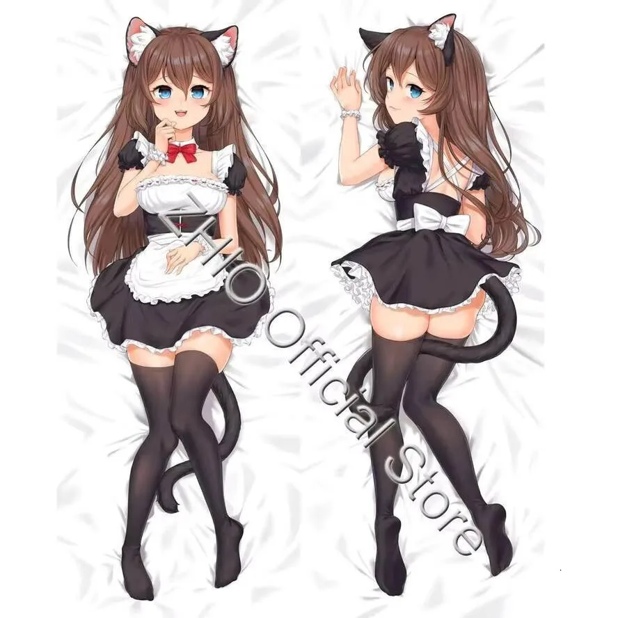 خادمة العين Susukitten الأزرق دعوى فتاة Dakimakura Waifu 2-الجانب طباعة هينغ عيد الميلاد وسادة للجسم غطاء هدية 2WAY أنيمي وسادة