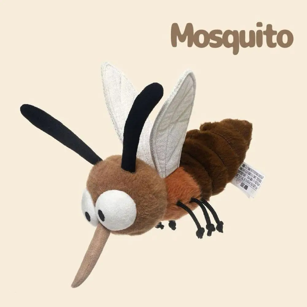 Funny Mosquito Insect Series Plush Toy Cute Stuffed Animal Mosquito Plushie Animal Toy Cartoon Stuffed Mosquito Funny Gift