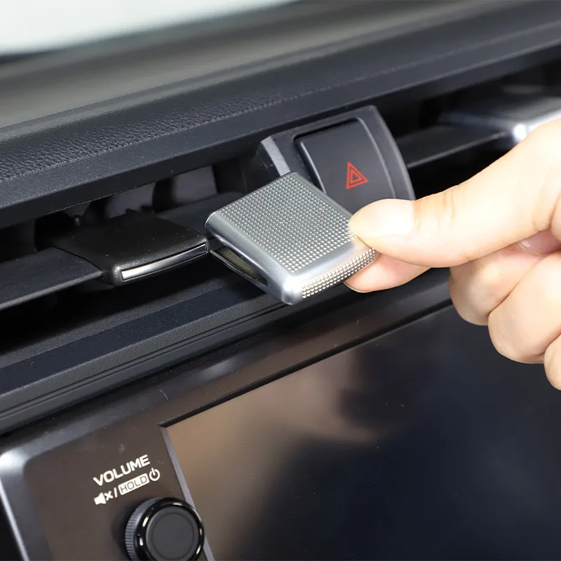 Für Toyota 86 und Subaru BRZ 2022-2025 ABS Silber/Rot Auto Frontklimaanlage Einstellstangenabdeckung Dekorative Auto-Accessoires