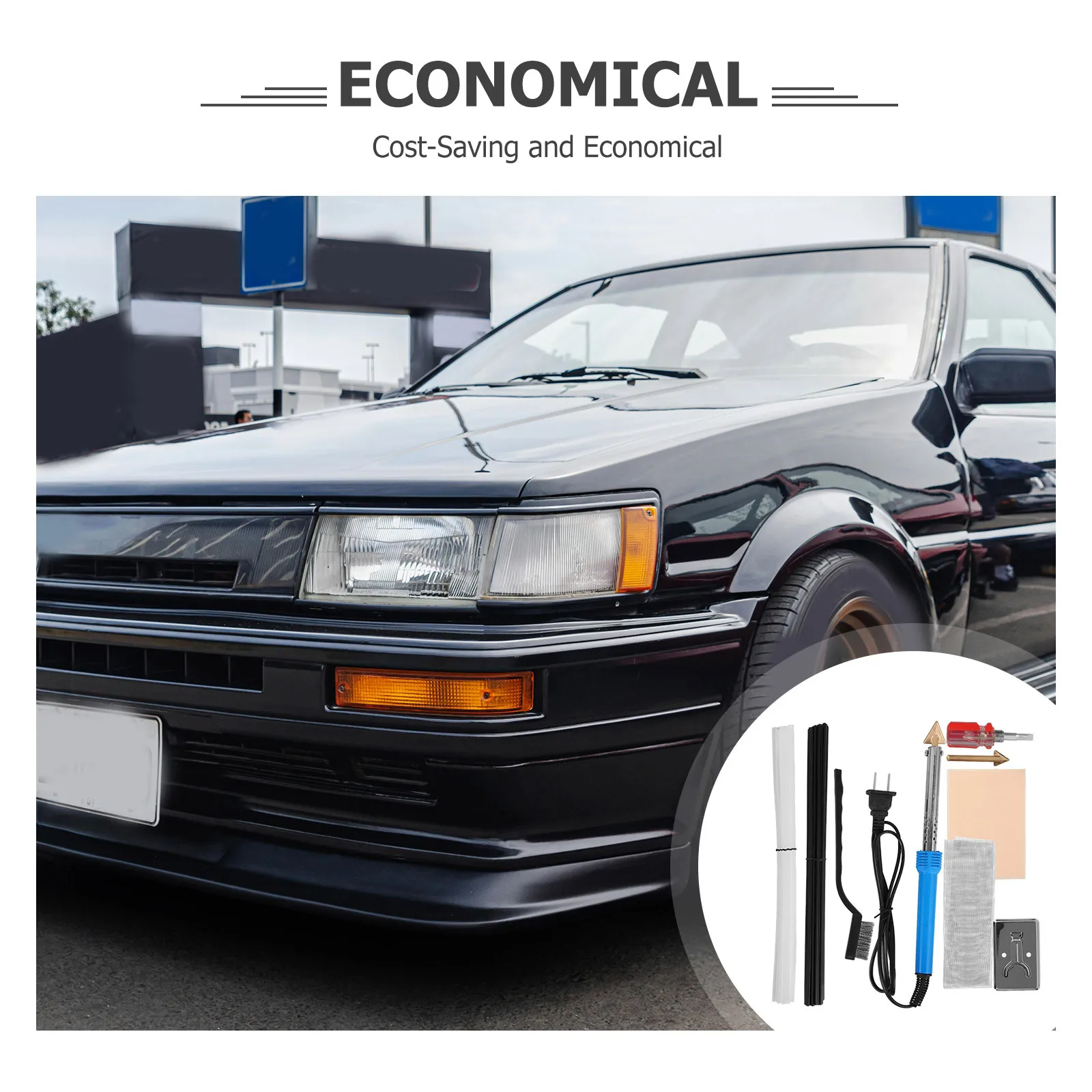 

1 set 1 Set Plastic Repair Tool For Car Bumper Crack Fix Durable Diy Repair Kit Lightweight Easy-To-Use Car Maintenance Tools