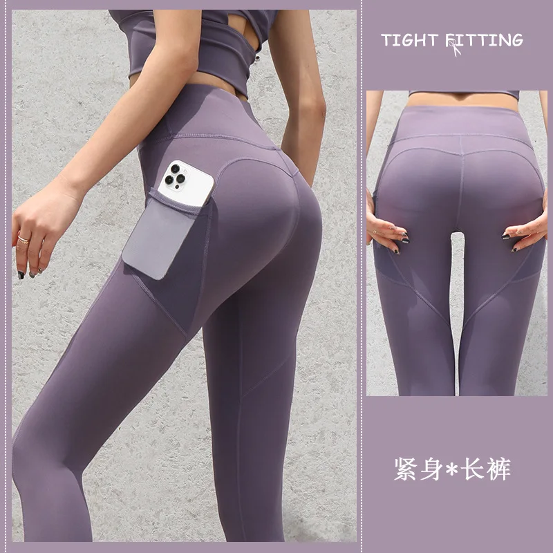 Women Leggings With Pockets Yoga Pants Gym Leggings Sport Women Fitness High Waist Female Legging Tummy Control Running Training