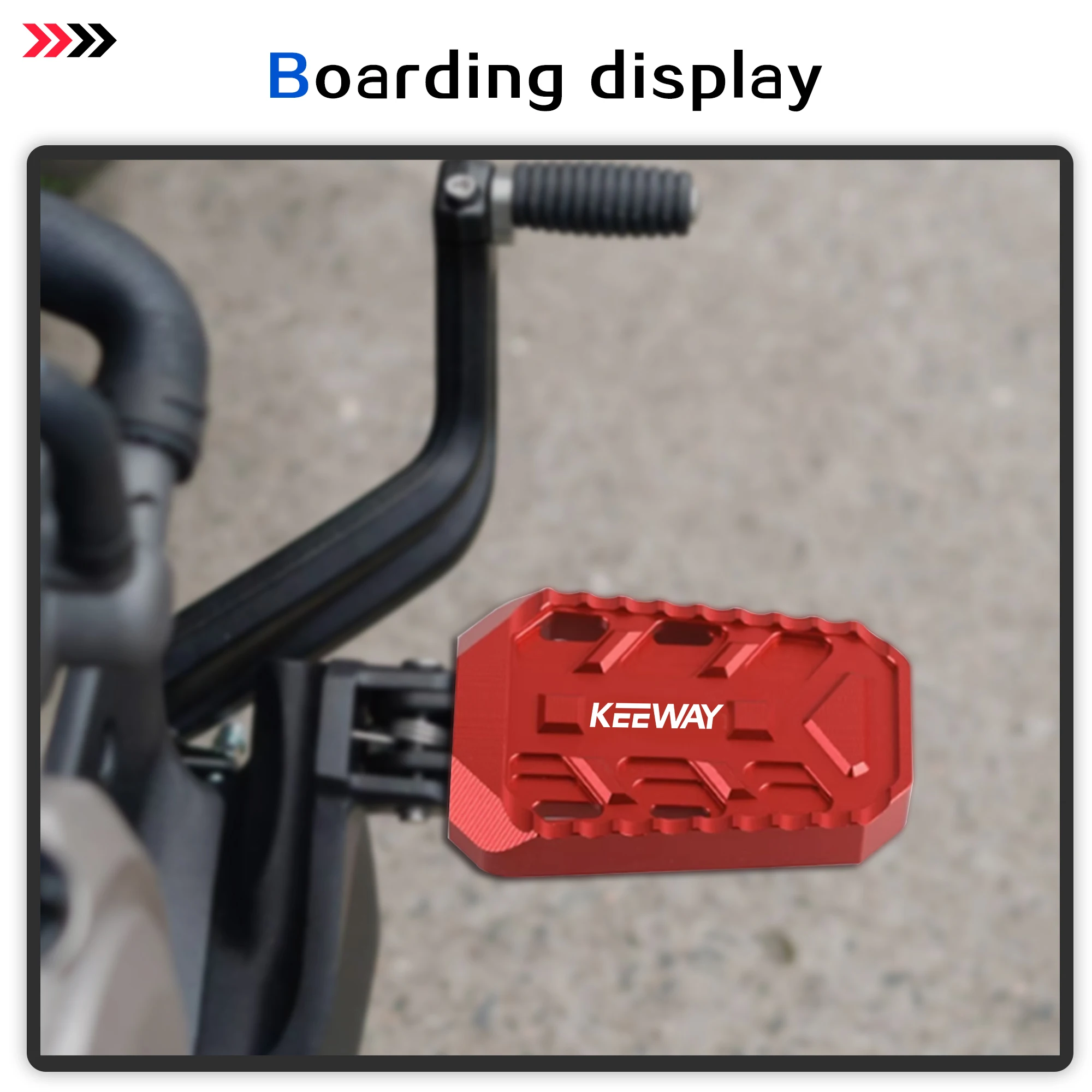 Motorcycle V Cruise 125 Accessories For Keeway V Cruise 125 Billet Wide Foot Pegs Pedals Footrest Enlarge Footpeg V Cruise125