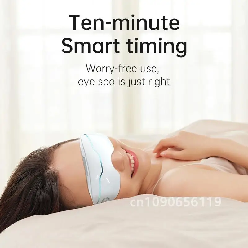 Electric Nano Steam Eye Massager Atomizing Eye Acupressure Massage Relieve Fatigue Dark Circles Improve Sleep Eye Care Machine