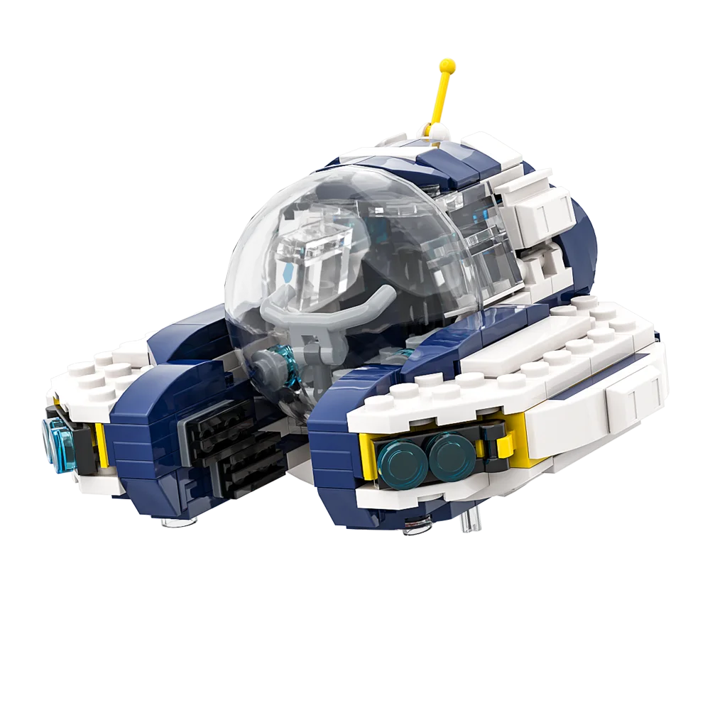 MOC Subnautica Seamoth Vehicle Game Submarine Bricks Mini Sub Subnautica Building Block Kids Model Toys Birthday Gift