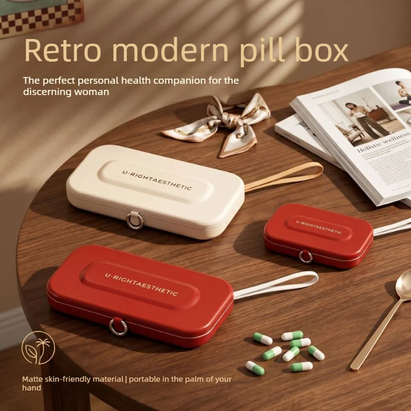 Pill Box Portable Three Meals A Day Large Capacity Dispensing Box Seven Days Pill Separator  Medicine Storage Small Pill Box
