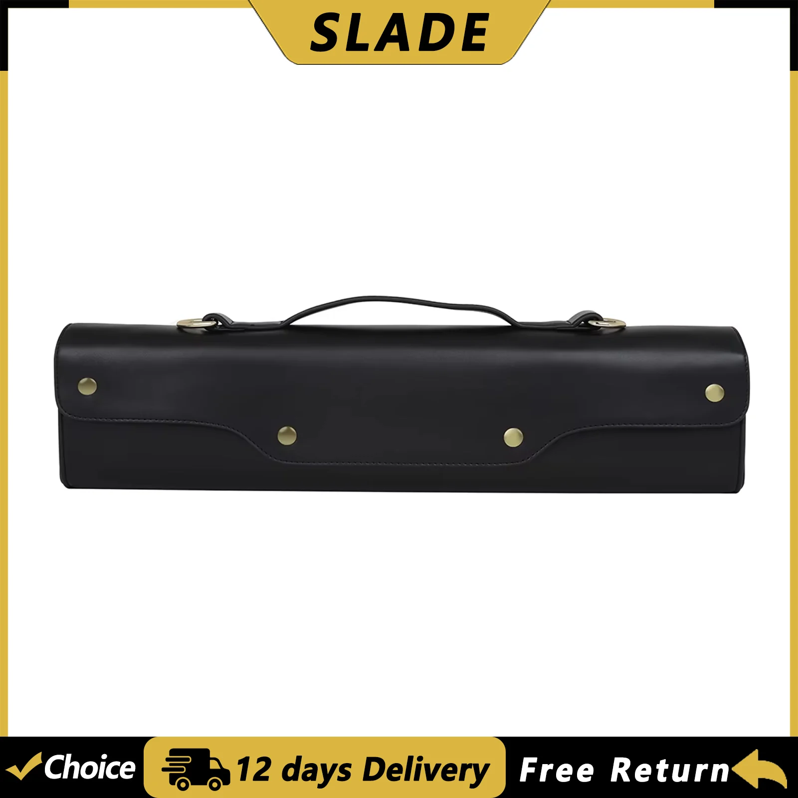 SLADE 16/17-Loch Flötenkoffer Aufbewahrungsbox Tragbare Ledertasche Hochwertige Flötenhülle Holzblasinstrument Teile & Zubehör