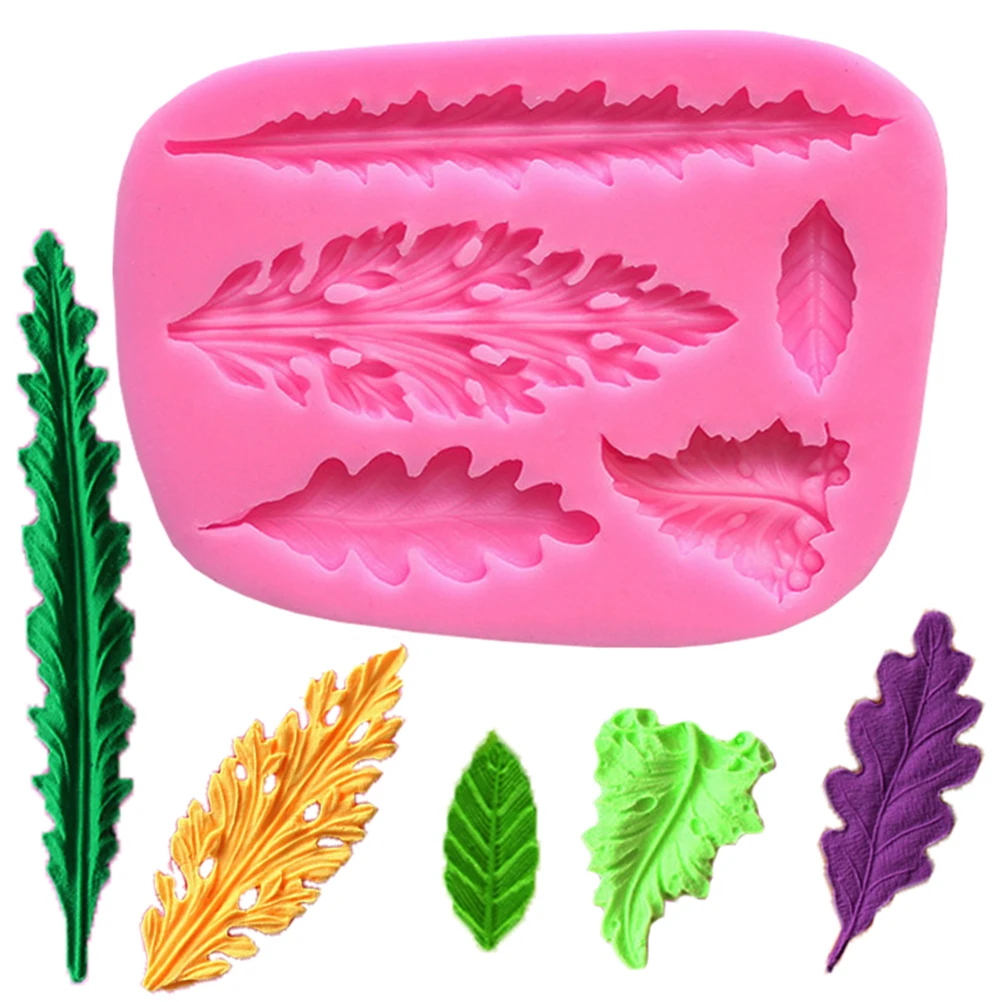 

leaves fondant mold leaves cake mold silicone baking mold silicone cake mold silicone fondant molds diy baking molds
