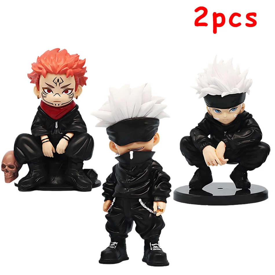 أنيمي Jujutsu Kaisen الشكل Yuta Okkotsu Itadori Yuji Gojo Satori Fushiguro Megumi Kugisaki لعبة سيارة الديكور PVC نموذج هدية