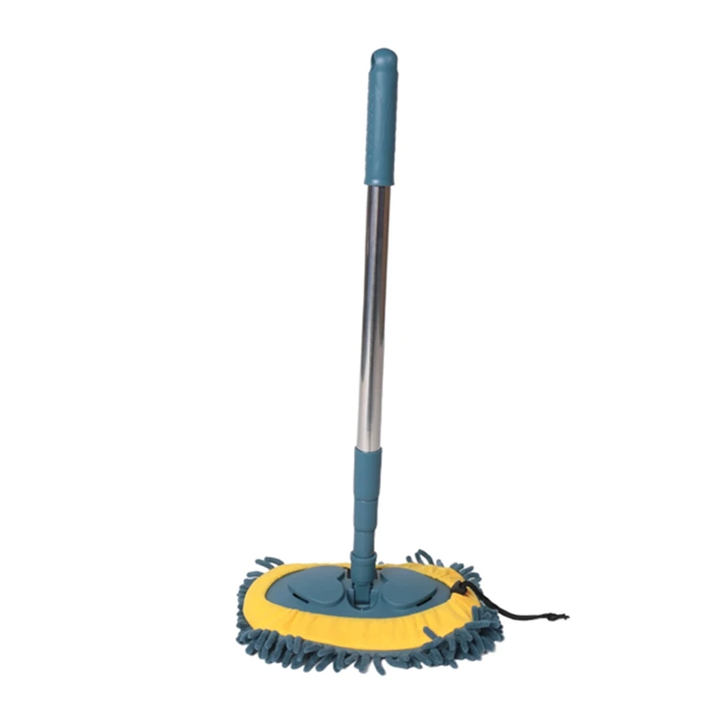 Car Cleaning Mop Car Wash Brush Rotating Telescopic Mop Chenille Broom Dust Brushing Floor Windows Cleaning Tools